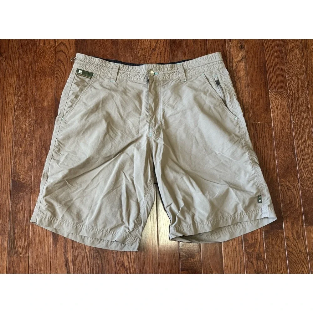 Howler Brothers Brown Nylon Unlined‎ Mens Boardshort Size 35